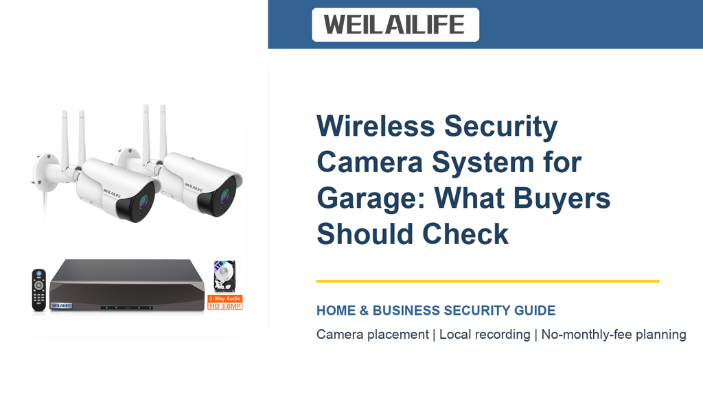 Garage Coverage: Wireless Security Camera System for Business Hours