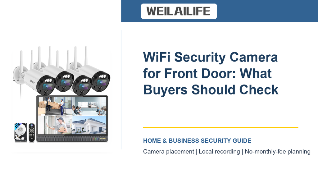 Front Door Coverage: WiFi Security Camera for Storefront Safety | WEILAILIFE