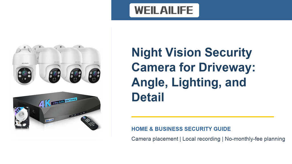 Night Vision Security Camera for Driveway: Angle, Lighting, and Detail