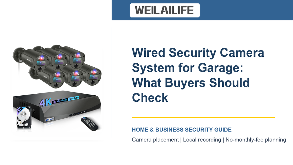 Garage Camera Plan: Review Workflow with Wired Security Camera System
