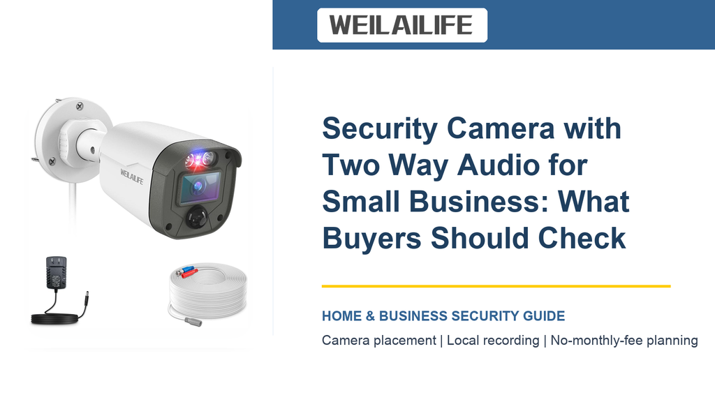 Small Business Camera Plan: Smart Detection with Security Camera System