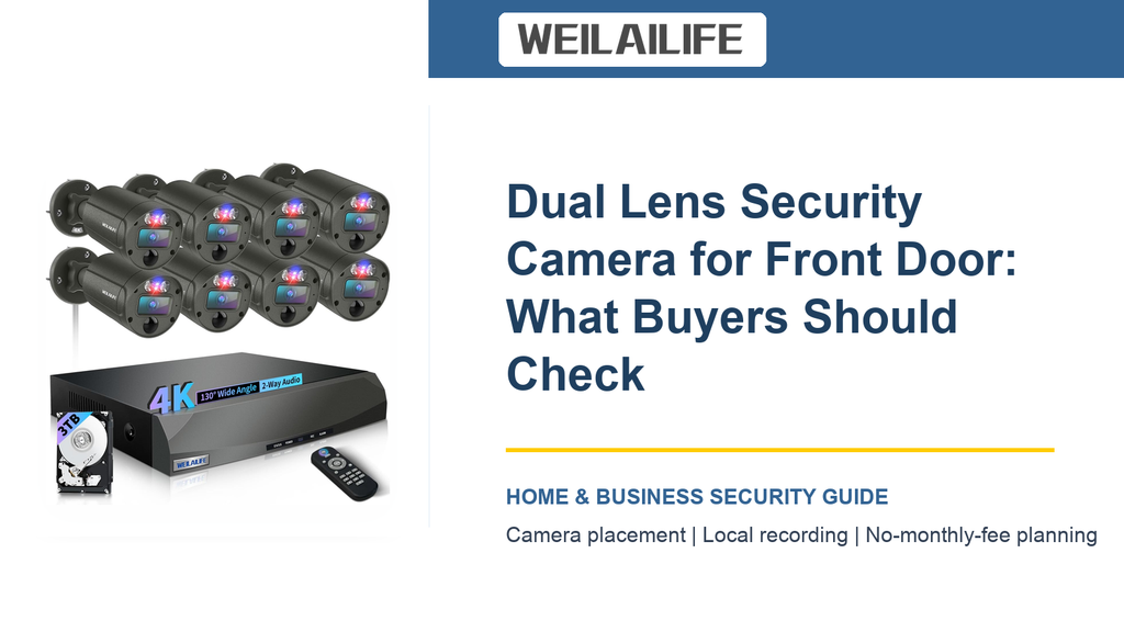 What Makes a Dual Lens Security Camera Reliable for the Front Door?: Installation Height | WEILAILIFE