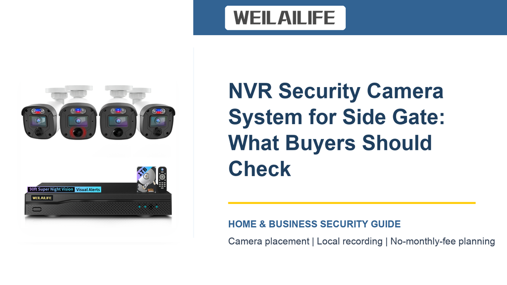 Recorder Setup Checklist for Side Gate NVR Security Camera System