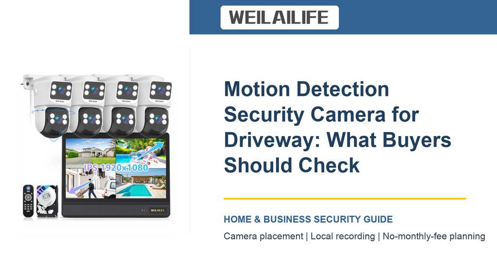 Driveway Coverage: Motion Detection Security Camera for RV Parking