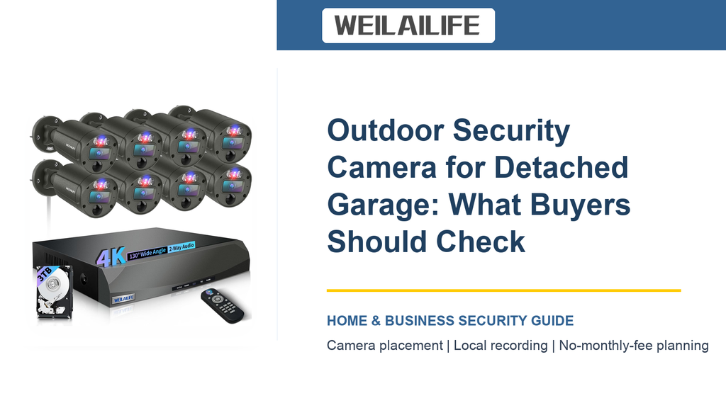 Outdoor Security Camera Buying Guide for Detached Garage: Hard Drive Size | WEILAILIFE