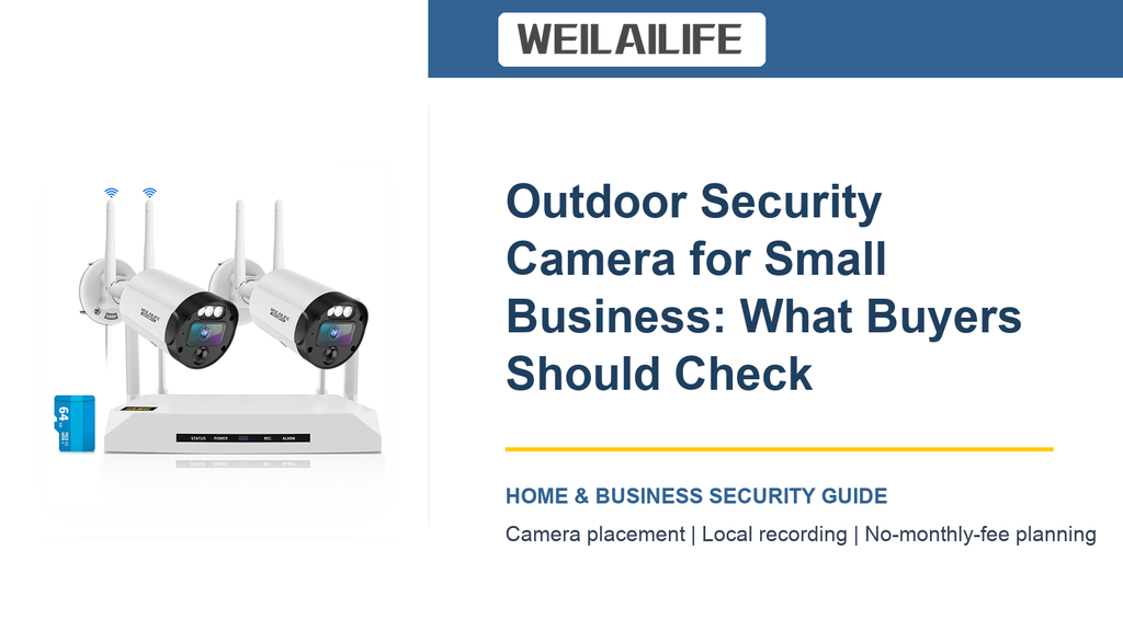 Outdoor Security Camera for the Small Business: A Practical Coverage Guide and Upgrade Paths