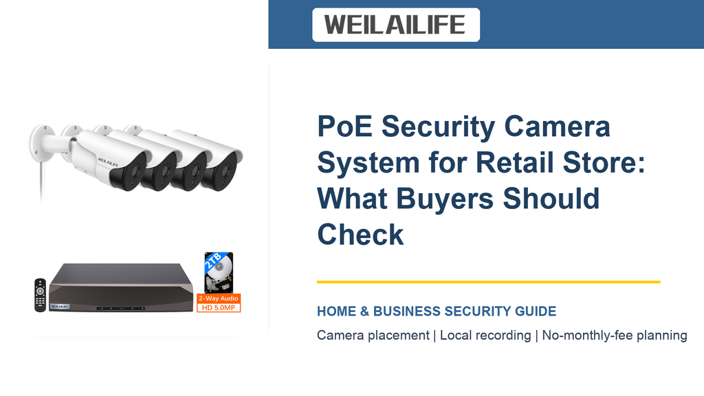 A Smarter Way to Monitor the Retail Store with a PoE Security Camera System: Coverage Layers | WEILAILIFE