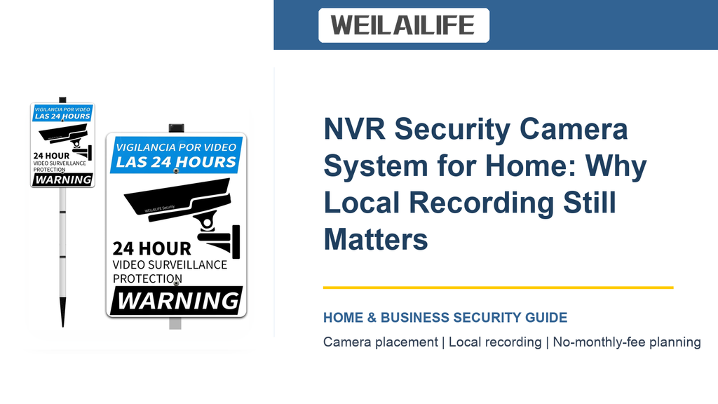 NVR Security Camera System for Home: Why Local Recording Still Matters