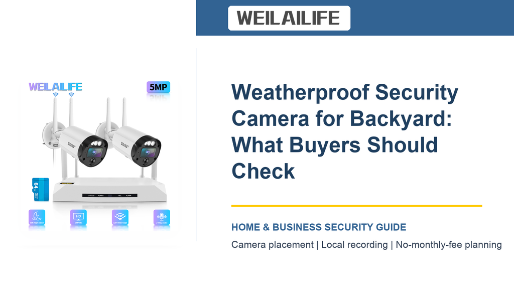Stock Rooms Checklist for Backyard Weatherproof Security Camera