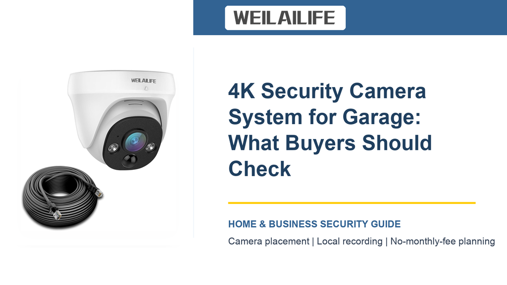 Where a 4K Security Camera System Works Best Around the Garage: After-Dark Footage