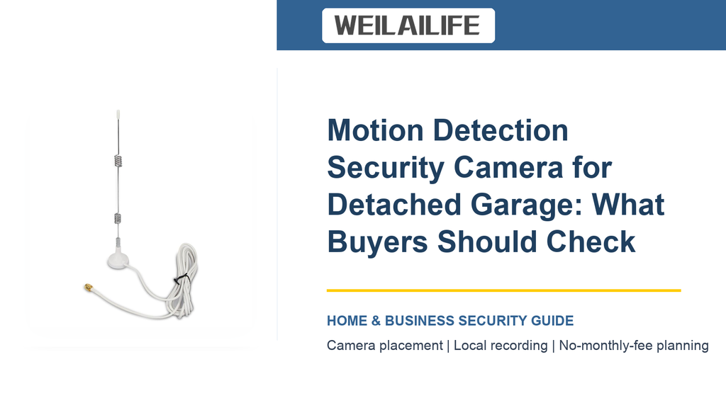 Detached Garage Coverage: Motion Detection Security Camera for Local Playback