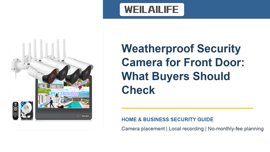 Front Door Security Setup: Weatherproof Security Camera and Storage Days