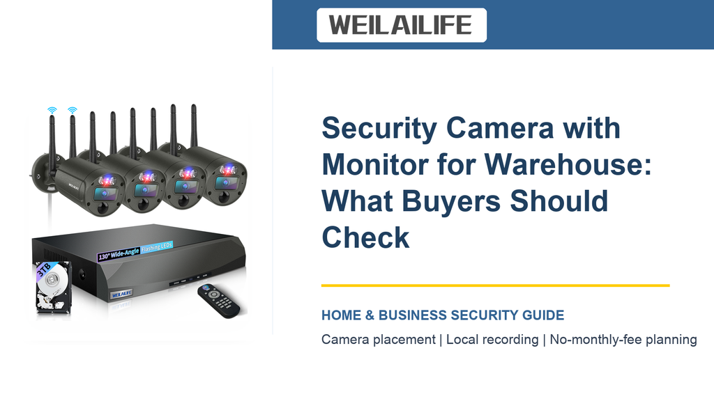 Loading Areas Checklist for Warehouse Security Camera with Monitor