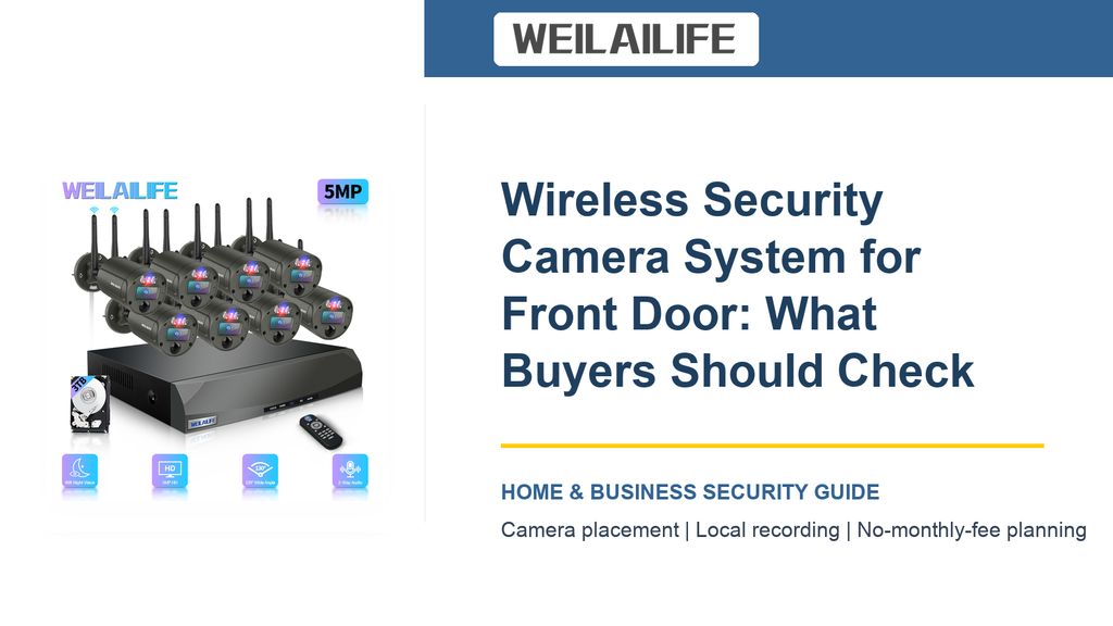 Front Door Wireless Security Camera System: Garage Monitoring Guide