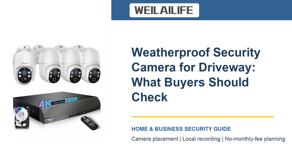 Driveway Monitoring: Weatherproof Security Camera and Privacy Boundaries | WEILAILIFE
