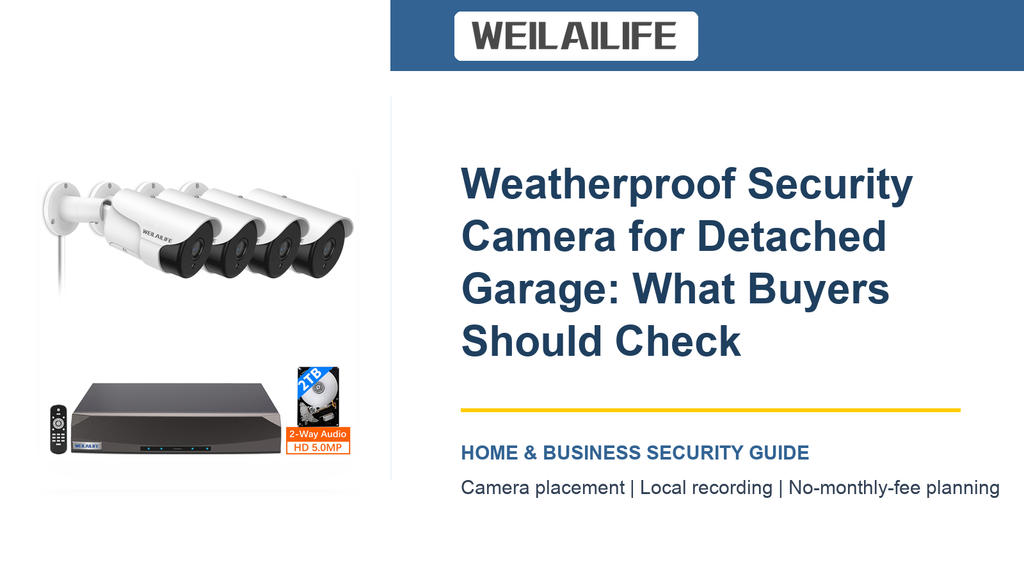Weatherproof Security Camera at Detached Garage: Recording Modes Basics