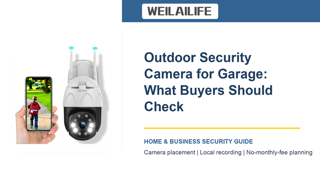 Garage Security Setup: Outdoor Security Camera and Customer Entrances | WEILAILIFE