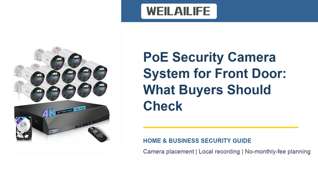 PoE Security Camera System for Front Door: Wide-Angle Views Tips
