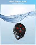 【4 LED Waterproof 】 IR Illuminator 90 Degree Wide Angle Long Range Infrared Light, 80ft 850nm IR Flood Lights with Power Adapter for Night Vision CCTV & IP Security Camera