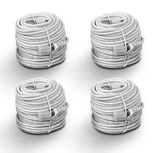 (4×60 Feet）Ethernet Cable POE Cameras Systems Video Security Network Cable Security Surveillance POE Camera System