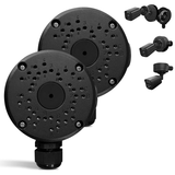New Upgrade Security Camera Junction Box,Universal IP Camera Mount,Security Camera Bracket Outdoor,Metal Aluminum Waterproof Security Camera Mount,Blink Camera Mount New Upgrade