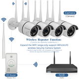 Extensor de Rango WiFi, Repetidor Inalámbrico 2.4G para el Sistema de Cámaras de Seguridad WEILAILIFE con Fuente de Alimentación. Compatible con Modo Repetidor Inalámbrico/Router IPC.