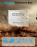 Heavy Duty Lockable Enclosure Box for Security Wiring, Universal Steel Shell for DVR/NVR, CCTV Cable and Electrical Project