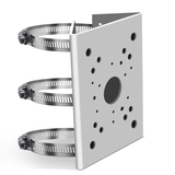 Universal Vertical Pole Corner Mount Bracket for Security Camera, Stainless Steel Pole Mount Adapter with 6 Loops, CCTV Cameras Mounting Brackets, Solar Panel Clamp