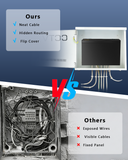 Heavy Duty Lockable Enclosure Box for Security Wiring, Universal Steel Shell for DVR/NVR, CCTV Cable and Electrical Project