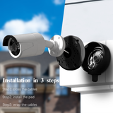 New Upgrade Security Camera Junction Box,Universal IP Camera Mount,Security Camera Bracket Outdoor,Metal Aluminum Waterproof Security Camera Mount,Blink Camera Mount New Upgrade
