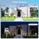 WEILAILIFE Solar Powered Deck Lights for Sign, Outdoor Solar Sign LED Lights, Waterproof Clip-On Yard Security Sign Spotlight