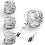 (4×60 Feet）Ethernet Cable POE Cameras Systems Video Security Network Cable Security Surveillance POE Camera System