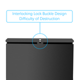 DVR Security Lockbox Heavy Duty Steel 9.13" x 10.7" x 2.48" for Wall or Floor Mount Enclosure, Network Cabinet, Metal Lockbox, NVR Safe Box, Bulletproof-Grade Thick Steel Plate