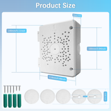【Compatible with PTZ Cameras】 Security Camera Junction Box, Outdoor CCTV Mounting Bracket, IP65 Waterproof ABS Plastic Cable Concealment Box