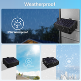 WEILAILIFE Solar Powered Deck Lights for Sign, Outdoor Solar Sign LED Lights, Waterproof Clip-On Yard Security Sign Spotlight