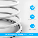 (4×60 Feet）Ethernet Cable POE Cameras Systems Video Security Network Cable Security Surveillance POE Camera System