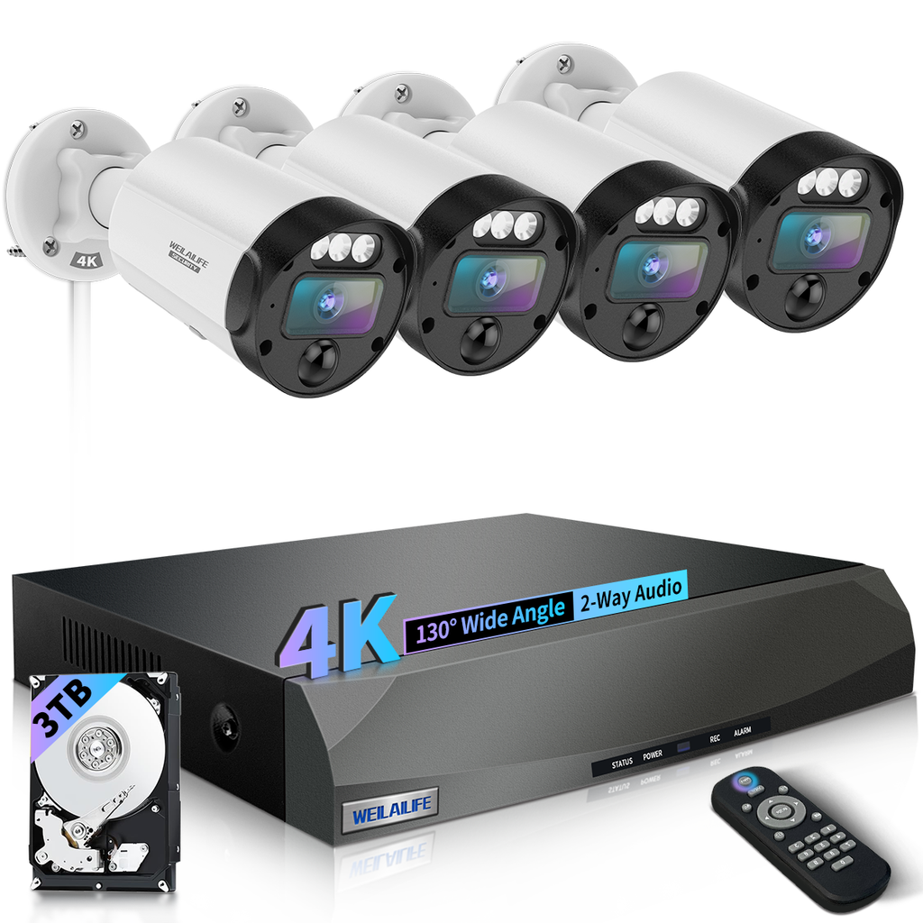 Motion Detection Outdoor Security Cameras For Home Wireless 【130