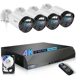 WEILAILIFE　防犯カメラ　PTZ POE 6台セット(3TB HDD) 4K800万画素・双方向通話・PTZ制御】 防犯カメラ 有線 防犯