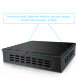 DVR Security Lockbox Heavy Duty Steel 9.13" x 10.7" x 2.48" for Wall or Floor Mount Enclosure, Network Cabinet, Metal Lockbox, NVR Safe Box, Bulletproof-Grade Thick Steel Plate