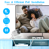 (4×60 Feet）Ethernet Cable POE Cameras Systems Video Security Network Cable Security Surveillance POE Camera System