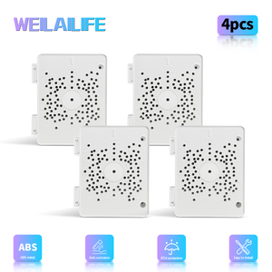 【Compatible con cámaras PTZ】 Caja de conexiones para cámara de seguridad, soporte de montaje CCTV para exteriores, caja de ocultación de cables de plástico ABS impermeable IP65
