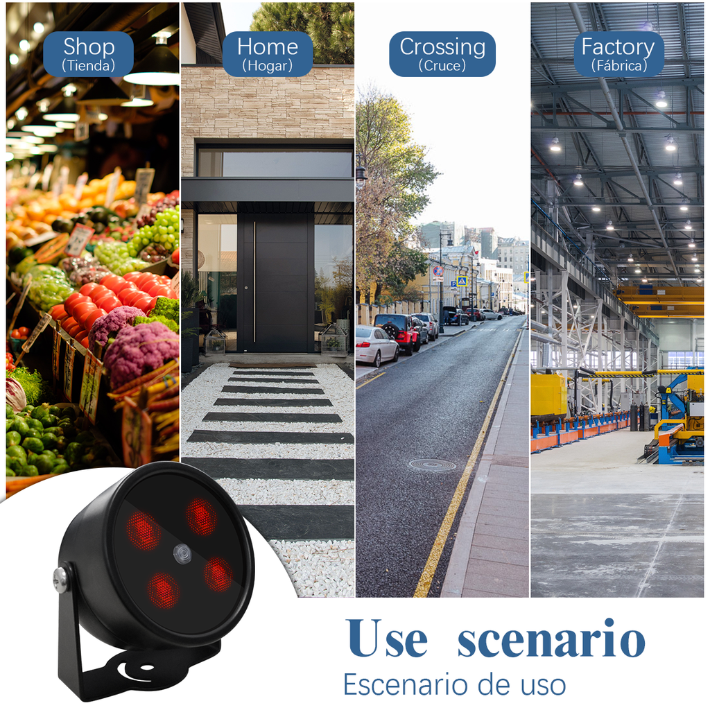 IR Illuminator 4 Led Wide Angle Long Range IR Infrared Light