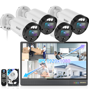 【All-in-One Security System】 4K 2160P Outdoor Wired Security Camera System, Home Video Surveillance & Security Cameras Systems(Enjoy $10 Off Instantly)
