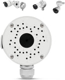 【Impermeable de Metal IP66】 Caja de Conexiones Universal para Cámaras de Seguridad Exteriores tipo Bala. Caja Impermeable para CCTV y Videovigilancia de Cámaras de Seguridad
