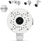 【Impermeable de Metal IP66】 Caja de Conexiones Universal para Cámaras de Seguridad Exteriores tipo Bala. Caja Impermeable para CCTV y Videovigilancia de Cámaras de Seguridad