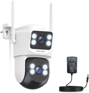 WEILAILIFE Cámara de extensión para sistema de cámara de seguridad inalámbrica exterior Cámaras de seguridad PTZ interiores a prueba de agua Vigilancia de video doméstico