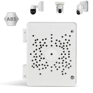 【Compatible con cámaras PTZ】 Caja de conexiones para cámara de seguridad, soporte de montaje CCTV para exteriores, caja de ocultación de cables de plástico ABS impermeable IP65