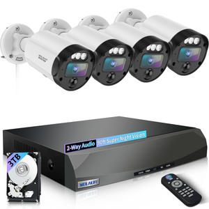 【130°Ultra Wide-Angle】 5MP Outdoor Wired Security Camera System, Wired Home Security Camera System, Home Video Surveillance System(Enjoy $10 Off Instantly)