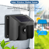 Alarma para entrada inalámbrica con energía solar, detector de movimiento a prueba de intemperie para seguridad en el hogar y propiedad.