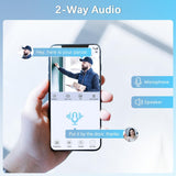 WEILAILIFE 【2-Way Audio & PTZ Digital Zoom 】 4K 8MP PoE IP Security Camera, Wired Outdoor & Indoor Security Cameras, Home Video Surveillance with 18.3m LAN Cable